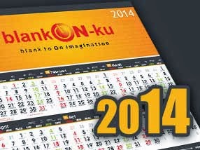 Download Desain Kalender 2014 : Black Orange Edition 