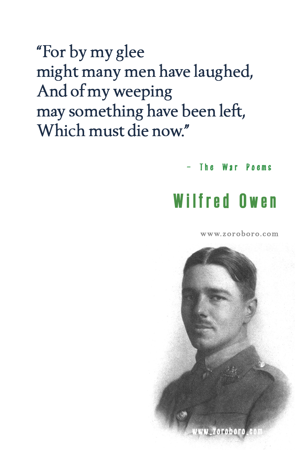 Wilfred Owen Quotes, Wilfred Owen Poet, Wilfred Owen Poetry, Wilfred Owen Poems, Wilfred Owen Books Quotes, Wilfred Owen.