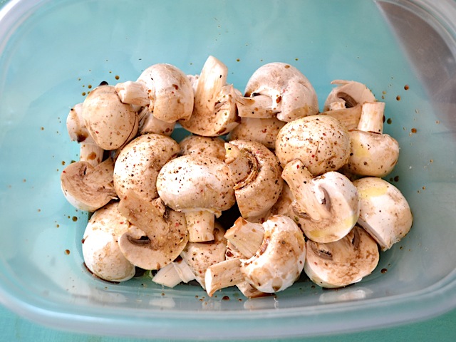 marinate mushrooms