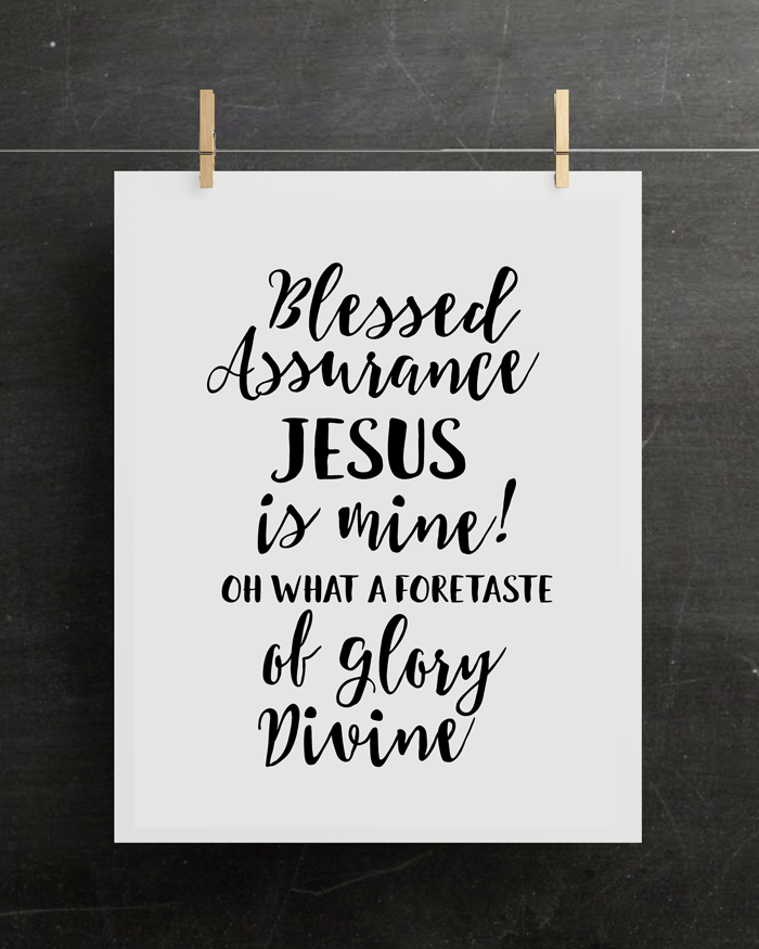 10 Black and White Hymn Printables | Classic hymns perfect for framing in a gallery wall or alone.