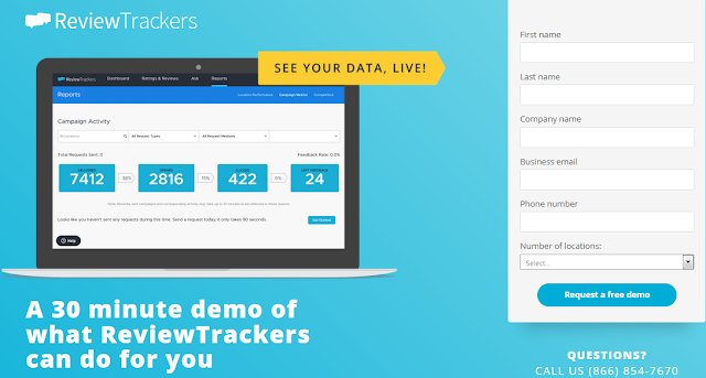 Free ReviewTrackers Demo