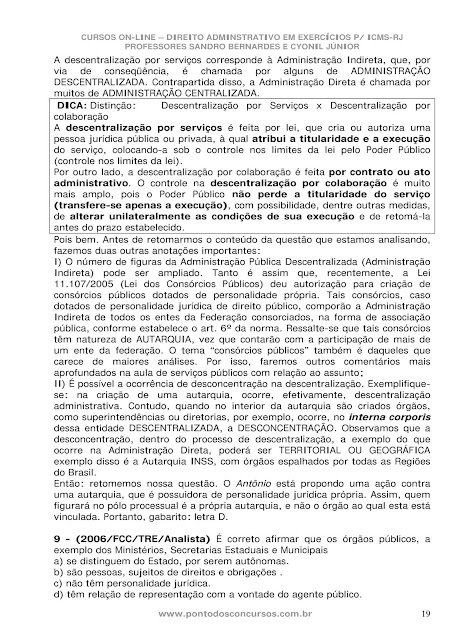 DIREITO ADMINISTRATIVO PARA CONCURSOS