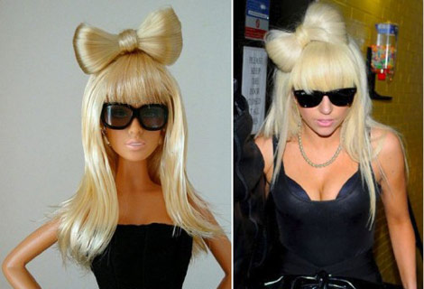 lady gaga hair. lady gaga hair bow. lady