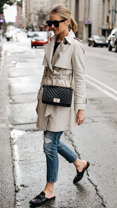 A Casual Way to Wear a Trench Coat