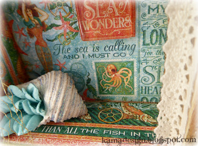 Graphic45 voyage beneath the sea altered box shell