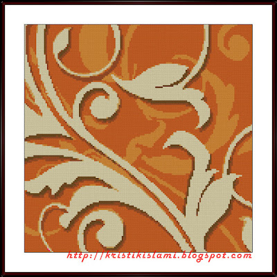 Stitched design of #4: Orange Morning