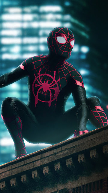 Download Wallpaper Spider Man Neon, Hd, 4k Images.