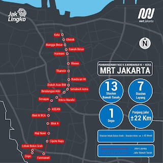 Pembangunan Fase II A MRT Jakarta (Bundaran HI-Kota).