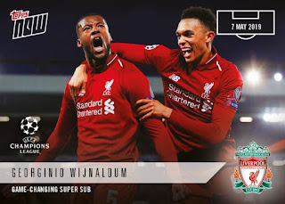 Topps NOW UEFA Champions League 2018-2019 Liverpool FC Set