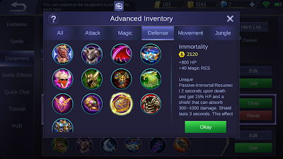 Immortality – Item Mobile Legends