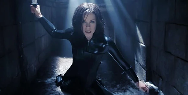 Kate Beckinsale como Selene en la saga Underworld