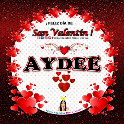 Feliz Día de San Valentín - Nombre Aydee