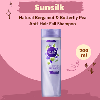 Sunsilk Natural Bergamot & Butterfly Pea Anti-Hair Fall Shampoo databet6666