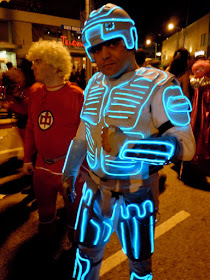 Homemade Tron costume West Hollywood Halloween