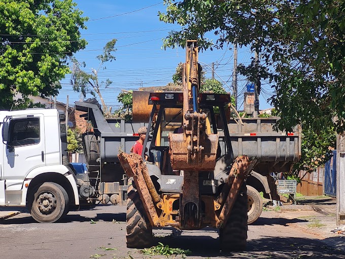 CACHOEIRINHA | Força-tarefa segue atuando na poda e corte de árvores