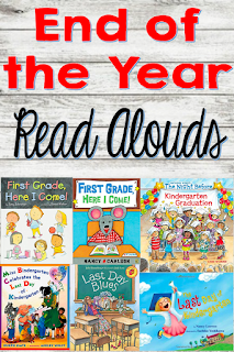 End of the year books for kindergarten and first graders.  Fun read alouds to end the school year with.  Great for writing activities.