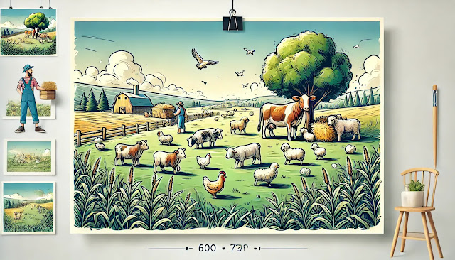 목장 그림 이미지