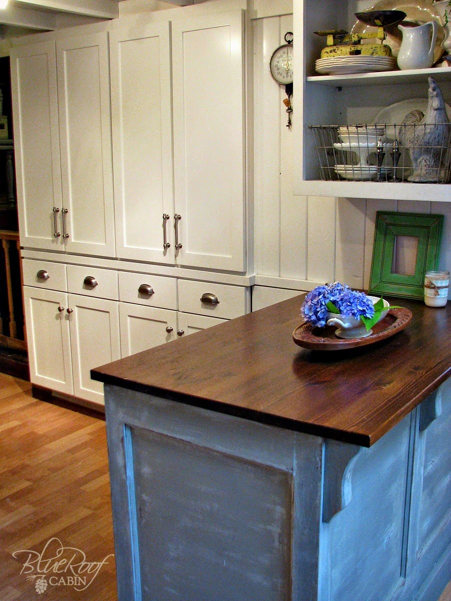 Blue Roof Cabin DIY Pantry Cabinet Using Custom Cabinet Doors