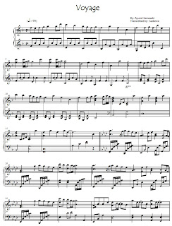 Free Piano Sheet Music for Voyage by Ayumi Hamasaki