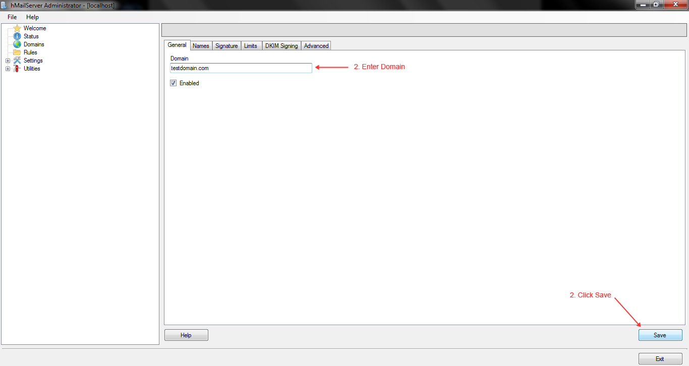 Create Email Server on Winows WAMP-02