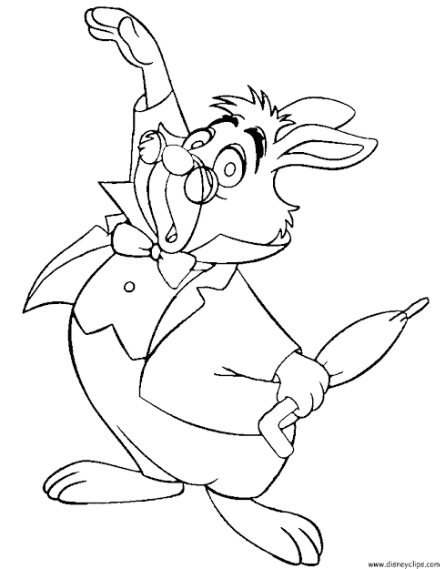 Disneys Alice In Wonderland Coloring Pages 