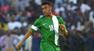 Arsenal’s Alex Iwobi celebrates scoring 2 for Nigeria on Instagram