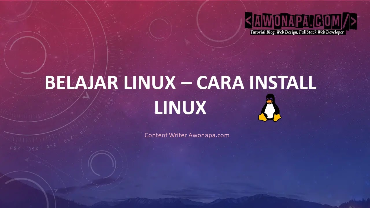 Cara Install Linux