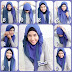 Cara Memakai Jilbab Pashmina Two Tone