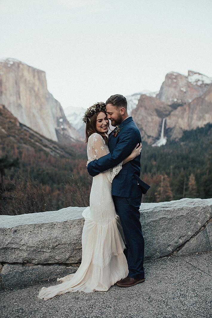 Intimate Bohemian Wedding Inspiration in Yosemite Valley | Randi Kreckman Photography