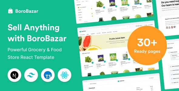 BoroBazar v1.0.3 – React Ecommerce Template with Grocery & Food Store