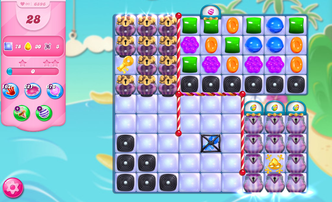 Candy Crush Saga level 6896