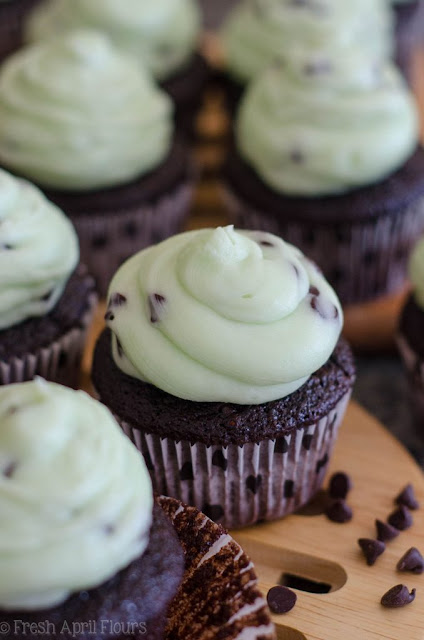 Mint Chocolate Chip Cupcakes