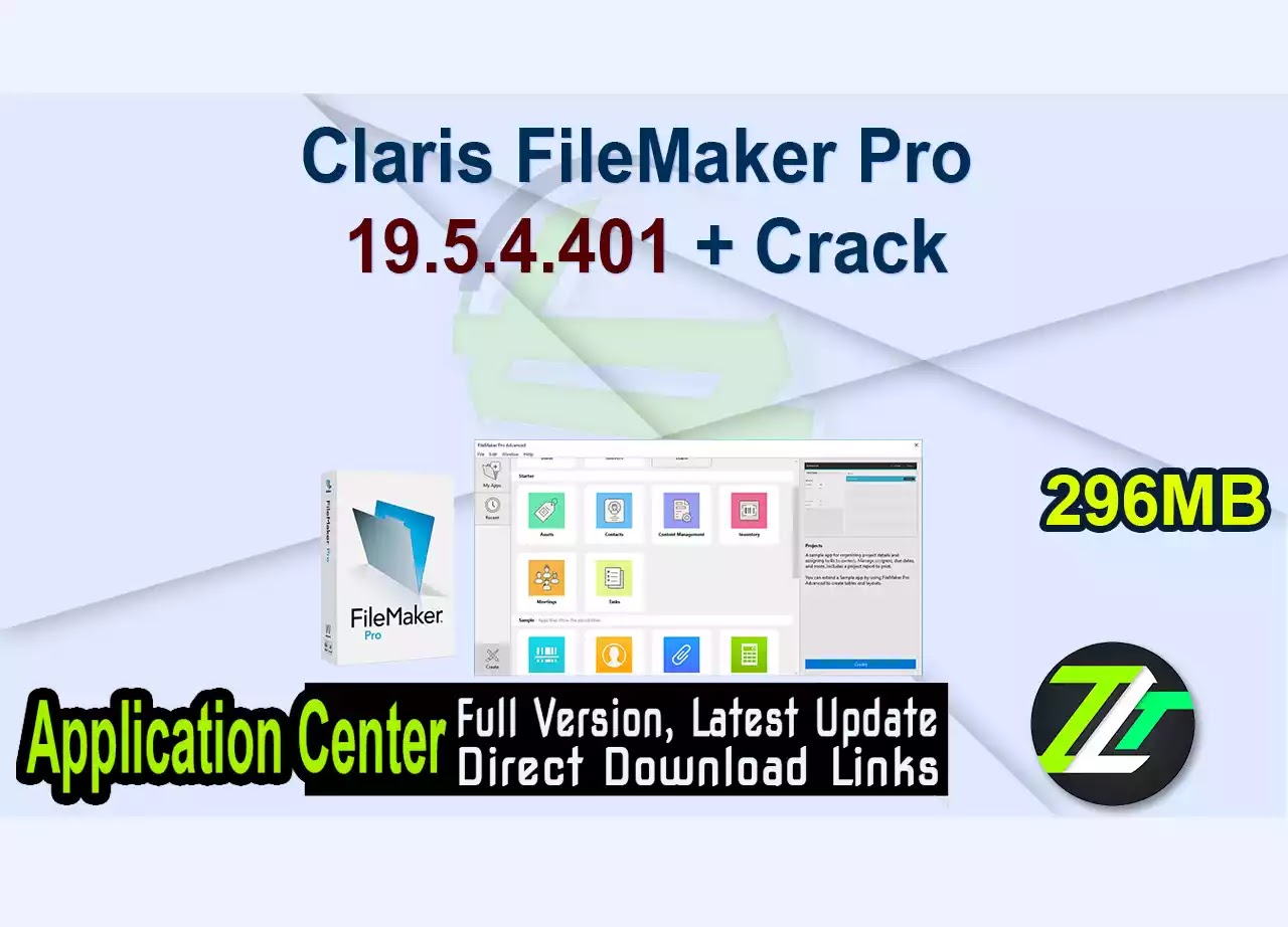 Claris FileMaker Pro 19.5.4.401 + Crack