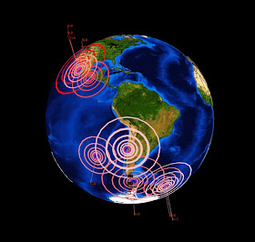 Actividad sismica América en Abril de 2012