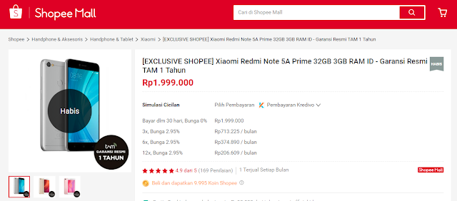 Seperti Redmi 5A, Redmi Note 5A Prime Ludes Terjual Dalam Hitungan Menit