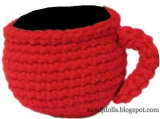 PATRON GRATIS TAZA DE CAFE AMIGURUMI 506