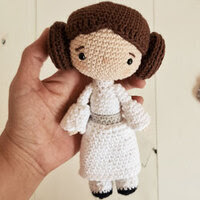 princesa Leia amigurumi