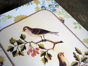 Birds & Acorns detail