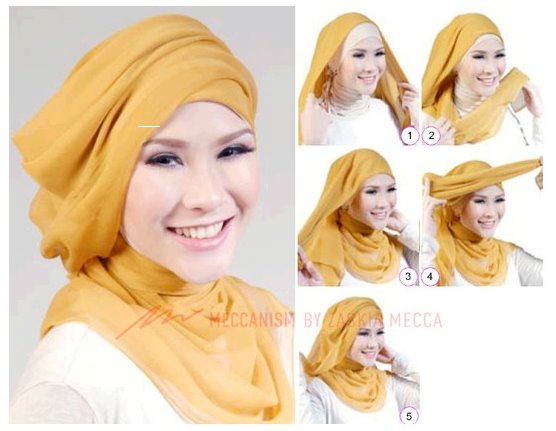 Tutorial Cara Pakai Hijab Modern Ala Zaskia Adya Mecca