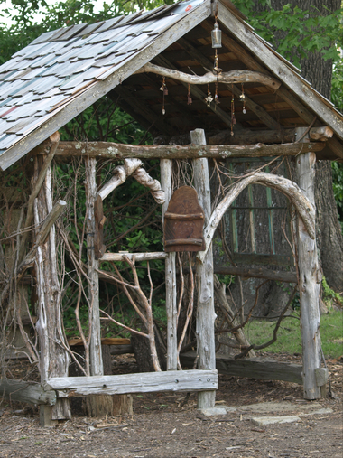 If you're looking for something a bit more rustic, the twig house from 