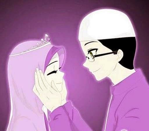 KUMPULAN GAMBAR KARTUN ROMANTIS ISLAMI Wallpaper Cinta Sejati Muslimah