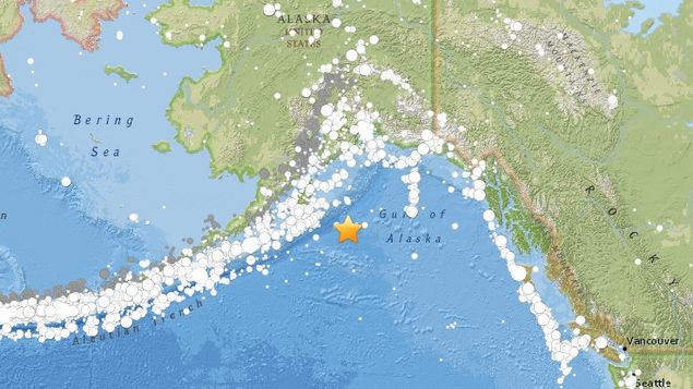 Sismo de magnitud 8,2 se registra frente a costas de Alaska