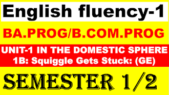 english fluency- unit-1b- in the domestic sphere 1a- squiggle gets stuck- ge