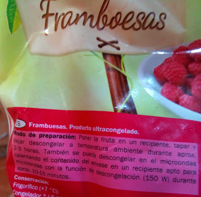  frambuesas congeladas Lidl Dieta Dukan https://mujercicash.blogspot.com