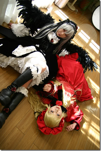 rozen maiden cosplay - suigintou and shinku