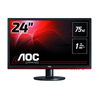 AOC G2460VQ6 61 cm 24 Monitor VGA HDMI DisplayPort 1920 x 1080 75 Hz 1ms response time Black