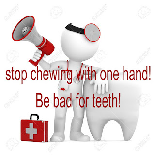 The bad impact of Chewing with one hand