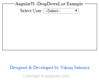 AngularJS - Populate Dropdownlist with Selected Value and Index of Dropdownlist 