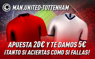 sportium promo United vs Tottenham 4 diciembre 2019