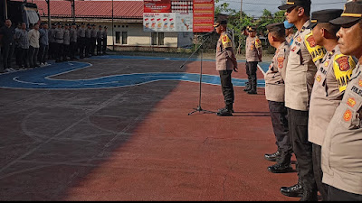 Kapolres Aceh Selatan pimpin Apel Konsolidasi Pam TPS dan Pleno Pemilu 2024.